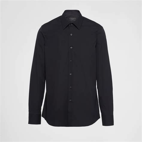 prada ucm608|Stretch cotton shirt .